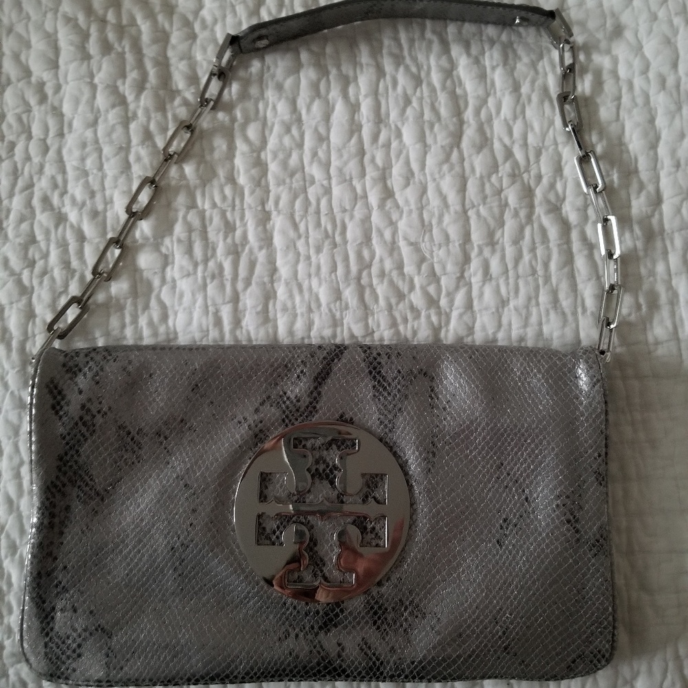Tory Burch Silver **Reva**Clutch